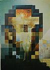 Dali Canvas Paintings - Lincoln in Dali Vision
